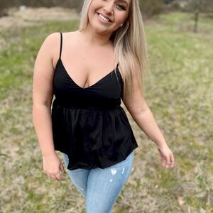 Chic Black Women's Camisole Top